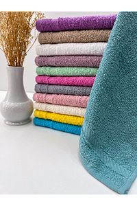 Çok Renkli 12 Adet Renkli Mutfak Havlusu Kurulama Bezi, El Havlusu 30x30 Cm ürün fotoğrafı
