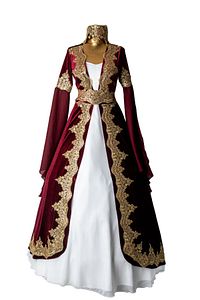 Kaftan Bindallı Yeni Sezon Gold Dantelli ürün fotoğrafı