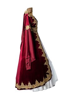 Kaftan Bindallı Yeni Sezon Gold Dantelli ürün fotoğrafı
