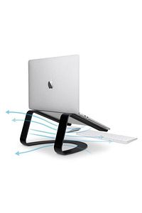 Curve Notebook/ Macbook Standı (RENK: MAT SİYAH) ürün fotoğrafı