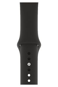Siyah Apple Watch Kordon 1 2 3 4 5 6 7 Se Seri 42 Mm/44 Mm/45mm Uyumlu Silikon Kordon Kayış 44 mm A ürün fotoğrafı