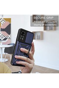 Redmi Note 11 Pro & 12 Pro 4g Kılıf Kamera Korumalı Sürgülü Yüzüklü Armor Military Tank ürün fotoğrafı