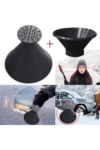 Oto Araç Araba Kar Buz Kırıcı Kazıyıcı Koni Ön Cam Temizleyici Yağ Kar Sökücü Huni Pencere Sıyırıcı ürün fotoğrafı
