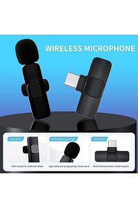 2 Adet Kablosuz Yaka Mikrofonu Typ-c 2'li Mini Mikrofon K9 ürün fotoğrafı