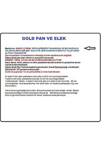 Yeşil Gold Pan Altın Eleği Tavası Set - Gold Pan Gold Pan Süzgeç Altın Bulma Yıkama Arama ürün fotoğrafı