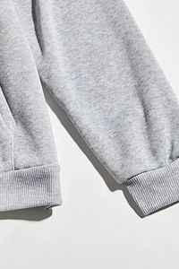 Unisex Oversize Gri New Jersey Baskılı Kapüşonlu Sweatshirt ürün fotoğrafı
