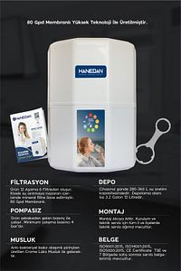 100 Gpd Membranlı 12 Aşamalı 12 Litre Metal Tanklı Kapalı Kasa Su Arıtma Cihazı ürün fotoğrafı