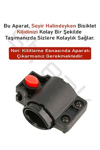 Anahtarlı Çelik Kilit Bisiklet Motosiklet Güvenlik Kilidi Bebek Arabası ürün fotoğrafı