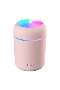 Hava Nemlendirici Usb Mini Su Difüzör Led Lamba Buhar Makinesi H20 ürün fotoğrafı