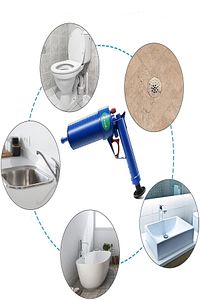 Lavabo Açıcı Pompa Tuvalet Banyo Klozet Yüksek Basınçlı Hava Püskürtücü Temizleyici Piston ürün fotoğrafı