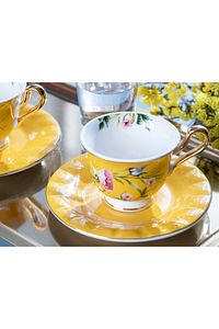 Vanilla New Bone China 2'li Kahve Fincan Takımı 90 ml Sarı ürün fotoğrafı