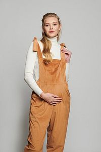 Johana Camel Konforlu Kadife Hamile Salopet ürün fotoğrafı