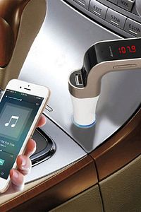Oto Mp3 Çalar Fm Transmitter Carg7 Araba Çakmaklık Şarj Cihazı Araç Bluetooth Müzik Kiti ürün fotoğrafı