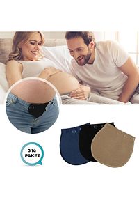 Tresbel Hamile Pantolonu Bel Genişletici-kadınlar Için Pantolon Genişletici 3'lü Set ürün fotoğrafı