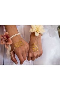 Bride To Be 1 Bride 10 Team Bride Gold Renkli Altın Sarısı Geçici Dövme Bekarlığa Veda Partisi ürün fotoğrafı