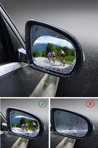 Oto Dış Ayna Yağmur Tutmaz Kaydırıcı Film 2 Adet (SAĞ/SOL) ürün fotoğrafı