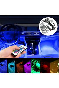 Tofaş Şahin 12v Çakmaklık Girişli 4'lü Rgb Kumandalı Sese Duyarlı Ayak Altı Led ürün fotoğrafı