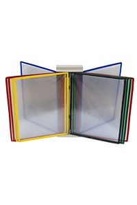 Şömiz Duvar Tipi 10'lu A4 Evrak Tutucu 10 Renk Dosya Metal Aparat ürün fotoğrafı