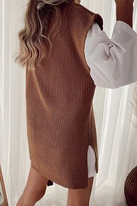 Camel V Yaka Süveter ürün fotoğrafı