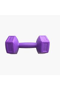 Mor Leyayon 2 Kg X 2 Adet Dambıl Vinyl Kaplı Dumbell Ağırlık - Mor Dambıl Seti Plastik 2 x 2 Kg ürün fotoğrafı
