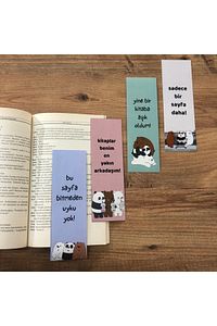 Sevimli Ayılar Kitap Ayraçları  4’lü Set ürün fotoğrafı