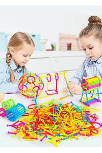 Oyuncak Geometrik Çubuklar 120 Parça Bloklar Yapboz Puzzle Zeka Renk Algı Gelişim Eğitici Oyuncak ürün fotoğrafı