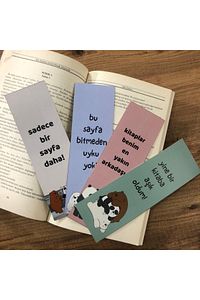 Sevimli Ayılar Kitap Ayraçları  4’lü Set ürün fotoğrafı