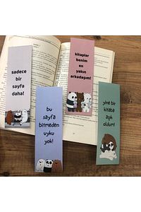 Sevimli Ayılar Kitap Ayraçları  4’lü Set ürün fotoğrafı