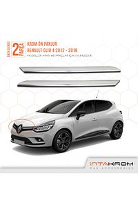 Renault Clio 4 Krom Ön Panjur 2 Parça - 2012-2018 ürün fotoğrafı