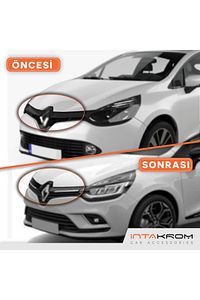Renault Clio 4 Krom Ön Panjur 2 Parça - 2012-2018 ürün fotoğrafı