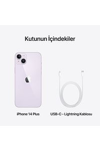iPhone 14 Plus 128 GB Mor ürün fotoğrafı