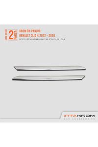 Renault Clio 4 Krom Ön Panjur 2 Parça - 2012-2018 ürün fotoğrafı