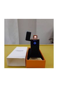 Usb Şarjlı Elektronik Alevsiz Sigara Yakan Çakmak Mavi ürün fotoğrafı