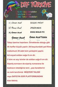 Isim Baskı-etiket Baskı-a4 Boyutunda-ütü Baskı-tekstil Baskı- ürün fotoğrafı