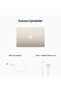 Macbook Air M2 8c Cpu 10c Gpu 512gb Ssd 13" Yıldız Işığı Dizüstü Bilgisayar Mly23tu/a ürün fotoğrafı
