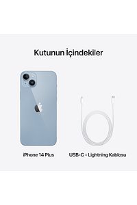 iPhone 14 Plus 128 GB Mavi ürün fotoğrafı