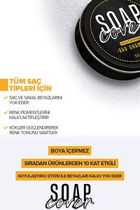 Saç Beyazlık Gidermeye Yardımcı Katı Şampuan 50g ürün fotoğrafı