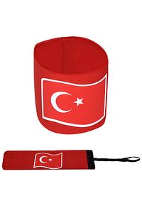Kaptanlık Pazubandı Kaptan Kolluğu Kaptanlık Kaptan Bandı Profesyonel - Türk Bayraklı ürün fotoğrafı