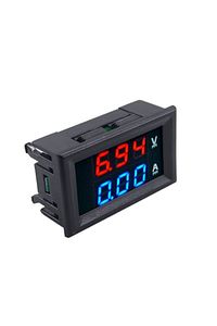 Dijital Dual Voltmetre Ampermetre Volt Akım Ölçer Dc 0-100v 10a dual-voltmetre-ampermetre ürün fotoğrafı