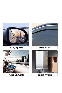 Yağmur Suyu Kaydırıcı 2li Oto Cam Film Araç Yan Dikiz Aynası Buğu Önleyici 2 Adet Araba Su Tutmaz ürün fotoğrafı