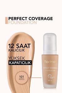 Yoğun Kapatıcı Su Bazlı Fondöten (Sıcak Alt Ton) - Perfect Coverage Foundation - 101 - 8690604085897 ürün fotoğrafı