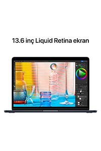 Macbook Air 13.6" M2 8gb 256gb Ssd Gece Yarısı ürün fotoğrafı
