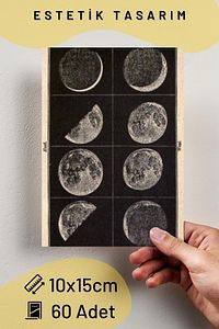 Uzay Poster Seti - Kolaj Seti - Oda Dekoru - Duvar Posteri - Yapışkanlı - Duvar Dekoru - 60 Adet ürün fotoğrafı