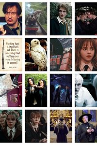 Harry Potter Posterleri Kolaj Seti - 70 Adet, Film Sahneleri Poster Seti, Arkası Yapışkanlı, Kutulu ürün fotoğrafı