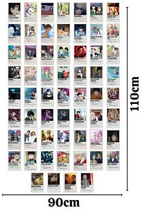 Anime Duvar Poster Seti - Manga Poster Kolaj Seti - 60 Adet - Arkası Yapışkanlı - Kutulu Set ürün fotoğrafı