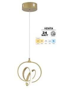 Venita Eskitme Modern Sarkıt Günışığı Led Avize Salon Mutfak Oda Hol Ledli Avize ürün fotoğrafı