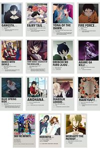Anime Duvar Poster Seti - Manga Poster Kolaj Seti - 60 Adet - Arkası Yapışkanlı - Kutulu Set ürün fotoğrafı
