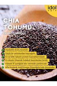 Chia Tohumu - 800 gr - Superfoods - Glutensiz - Keto Dostu - Tam Protein Yüksek Lif ürün fotoğrafı