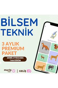 - Bilsem Sınavına Hazırlık Uygulaması - 3 Aylık Premium Paket ürün fotoğrafı