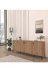 Eylül Modern Raflı Konsol Ofis Salon 180 Cm Sepet ürün fotoğrafı